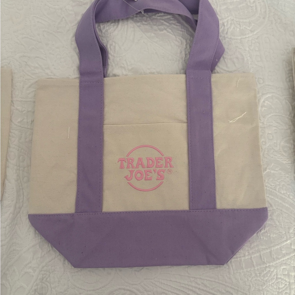 Pastel Lavender Trader Joe’s Mini Tote SPRING NWT
